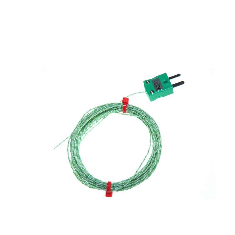 1 pcs - RS PRO Type K Thermocouple 3m Length, 1/0.2mm Diameter, -75°C - +260°C