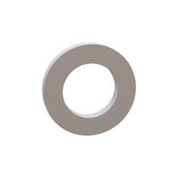 10 pcs : 17W07518 - Washers Flat Washer, .443 ID, .745 OD, .095 Thick, Natural, Nylon