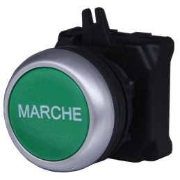 1 pcs - RS PRO Green Spring Return Push Button Head, 22mm Cutout, IP65