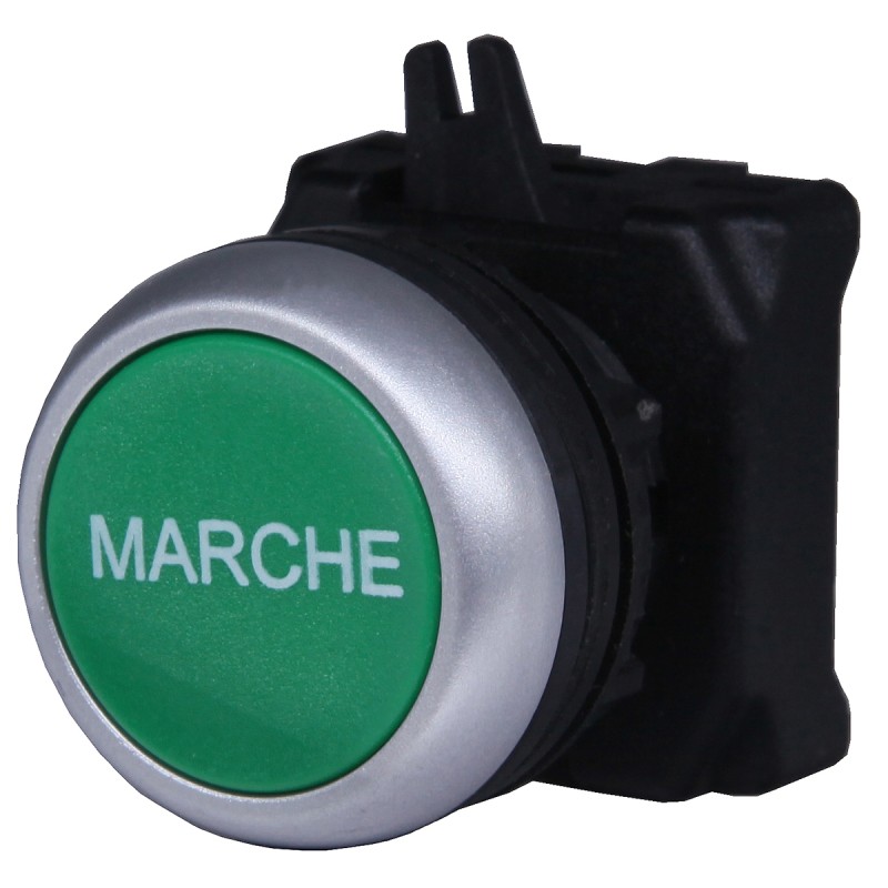 1 pcs - RS PRO Green Spring Return Push Button Head, 22mm Cutout, IP65