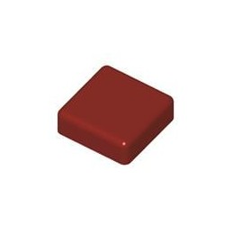 10 pcs : KTSC-21R - Switch Bezels / Switch Caps 12X12 SQ RED CAP