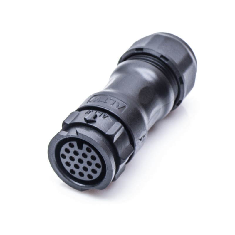 1 pcs - Amphenol Industrial Circular Connector, 12 Contacts, Cable Mount, Socket, Female, IP68, X-Lok Series