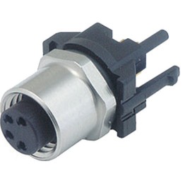1 pcs - Binder Circular Connector, 3 Contacts, Panel Mount, M8 Connector, Plug, Female, IP65, IP67, 718 Series