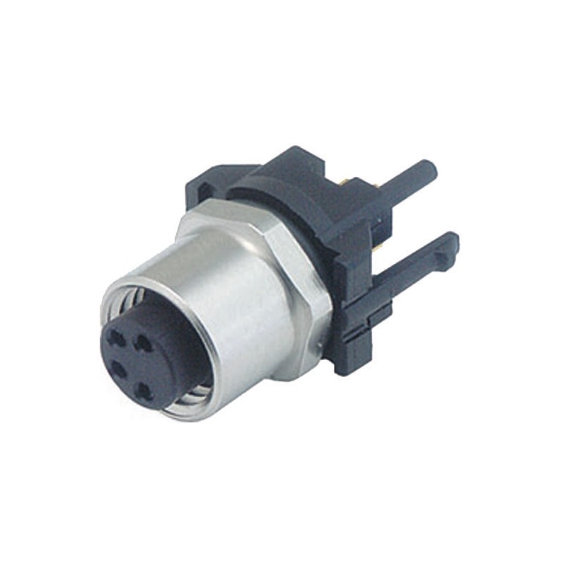 1 pcs - Binder Circular Connector, 3 Contacts, Panel Mount, M8 Connector, Plug, Female, IP65, IP67, 718 Series