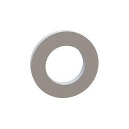 10 pcs : 17W07404 - Washers Flat Washer, .440 ID, .750 OD, .093 Thick, Natural, Nylon