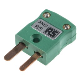 1 pcs - RS PRO In-Line Thermocouple Connector for Use with Type R/S Thermocouple, Miniature Size, ANSI Standard