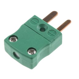 1 pcs - RS PRO In-Line Thermocouple Connector for Use with Type R/S Thermocouple, Miniature Size, ANSI Standard
