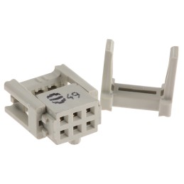 1 pcs - HARTING 6-Way IDC Connector Socket for Cable Mount, 2-Row