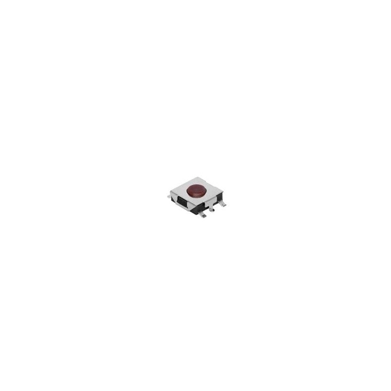 10 pcs : TS06-667-55-BK-260-G-SMT-TR - Tactile Switches 6 x 6.7 mm, 5.5 mm Act Height, 260 gf, Black with Ground, Surface Mount 