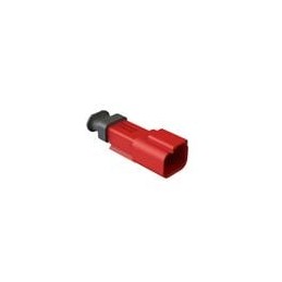 10 pcs : AT04-2P-SR01RED - Automotive Connectors 2 Position, Receptacle, Pin, SR01 Strain Relief (Standard Seal), Red Body