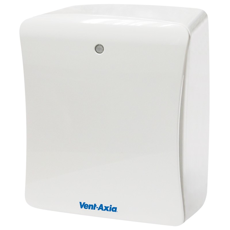 1 pcs - Vent-Axia Solo Plus P Solo Plus Rectangular Wall Mounted Extractor Fan, 11.5dB(A), Adjustable Humidity Sensor,