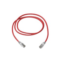 1 pcs - Amphenol Industrial Cat6a RJ45 to RJ45 Ethernet Cable, S/FTP, Red, 1m