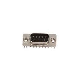 10 pcs : G17DC0911231EU - D-Sub High Density Connectors Dsub R/A Dip, 9 Position Plug, Sunk 4.27mm, 10u' Au, Footprint 1.6mm, Si