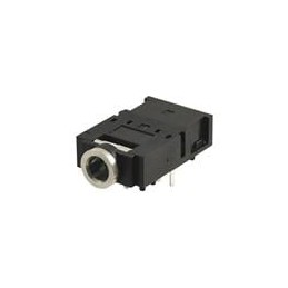 10 pcs : SJ-3579AN - Phone Connectors 3.5 mm, Stereo, Right Angle, Through Hole, DPDT Switch, Audio Jack Connector
