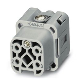 1 pcs - Phoenix Contact Heavy Duty Power Connector Insert, 24A, Female, 4 Contacts