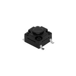10 pcs : TS05-66-80-BK-260-SMT-67 - Tactile Switches 6 x 6 mm, 8 mm Act Height, 260 gf, Black, Surface Mount, IP67, SPST,