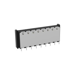 1 pcs - ERNI Surface Mount, Through Hole PCB Socket, 50-Contact, 2-Row, 1mm Pitch