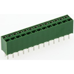 1 pcs - TE Connectivity AMPMODU HV100 Series Straight Through Hole Mount PCB Socket, 26-Contact, 2-Row, 2.54mm Pitch, Solder