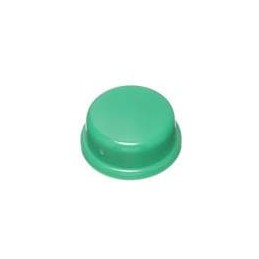 10 pcs : 95CAP-115 - Switch Bezels / Switch Caps CAP,ACTUATOR,12MM,RND,GRN,500B