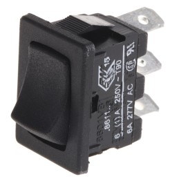 1 pcs - Arcolectric (Bulgin) Ltd SPST, (On)-On Rocker Switch Panel Mount