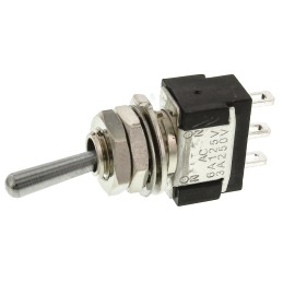 1 pcs - KNITTER-SWITCH Toggle Switch, Panel Mount, On-On, SPDT, Solder Terminal