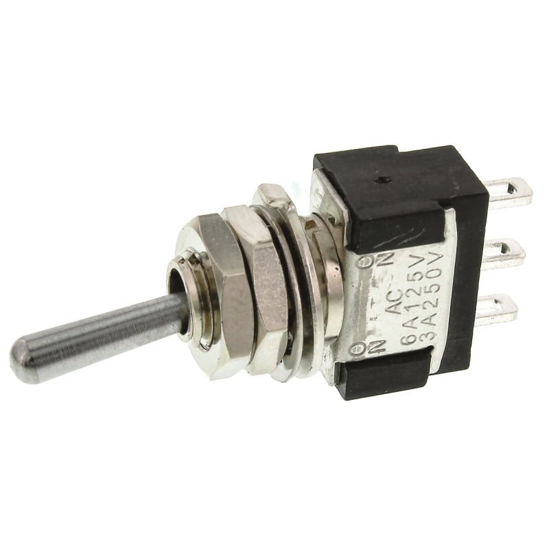 1 pcs - KNITTER-SWITCH Toggle Switch, Panel Mount, On-On, SPDT, Solder Terminal