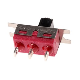 1 pcs - C & K Panel Mount Slide Switch SPDT Latching 6 A @ 120 V ac, 6 A @ 28 V dc Slide