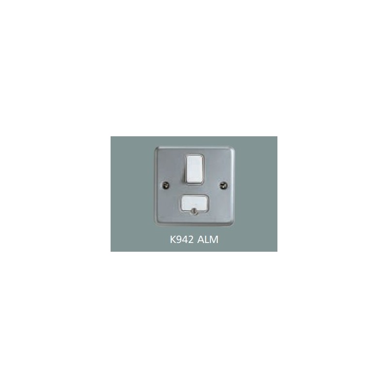 1 pcs - MK Electric 13A, 1 Gang Switched Fused Spur