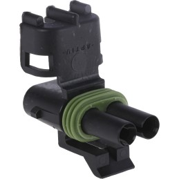 1 pcs - Delphi, Weather-Pack Automotive Connector Socket 2 Way, Crimp Termination