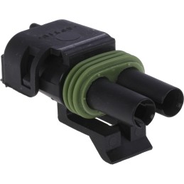 1 pcs - Delphi, Weather-Pack Automotive Connector Socket 2 Way, Crimp Termination