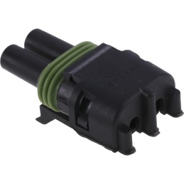 1 pcs - Delphi, Weather-Pack Automotive Connector Socket 2 Way, Crimp Termination