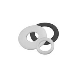 10 pcs : 16FW010062 - Washers Flat Washer, .194 ID, .375 OD, .062 Thick, Natural,Nylon,For 10 Screw