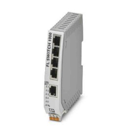 1 pcs - Phoenix Contact FL SWITCH 1000 Series DIN Rail Mount Ethernet Switch, 5 RJ45 Ports, 10/100/1000Mbit/s Transmission, 24V