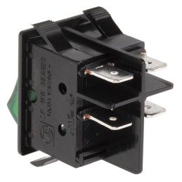 1 pcs - ZF Illuminated DPST, On-None-Off Rocker Switch Panel Mount