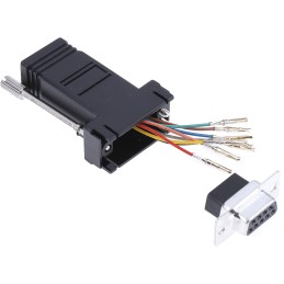 1 pcs - RS PRO D Sub Adapter Female 9 Way D-Sub to Female RJ45
