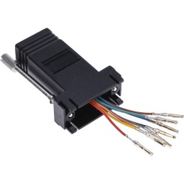 1 pcs - RS PRO D Sub Adapter Female 9 Way D-Sub to Female RJ45