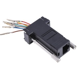 1 pcs - RS PRO D Sub Adapter Female 9 Way D-Sub to Female RJ45
