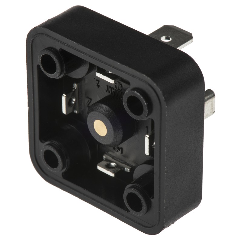 1 pcs - Hirschmann GSA 3P+E DIN 43650 A, Male Solenoid Valve Connector, 400 V ac/dc Voltage