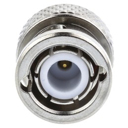 1 pcs - Radiall Straight 50Ω Cable Mount BNC Connector, Plug, Nickel, Crimp Termination, RG141, RG58