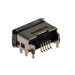 1 pcs - Molex Right Angle, SMT, Socket Type Micro B 2.0 IP67 USB Connector