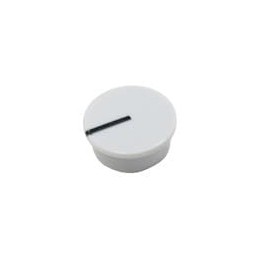 10 pcs : 450-CP185 - Knobs & Dials GREY CAP 10.8mm