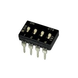 10 pcs : 210-4MS - DIP Switches/SIP Switches 4 switch sections SPST