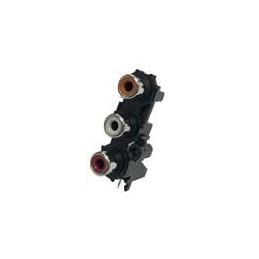10 pcs : 156-4322-E - RCA Phono Connectors RCA Phono Jack Orange, White, Red