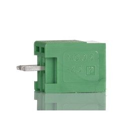 1 pcs - Phoenix Contact 2.5mm Pitch 2 Way Pluggable Terminal Block, Header, Through Hole, Solder Termination