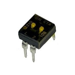 10 pcs : 210-2MST - DIP Switches/SIP Switches 2 switch sections SPST