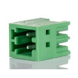 1 pcs - Phoenix Contact 2.5mm Pitch 2 Way Pluggable Terminal Block, Header, Through Hole, Solder Termination