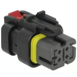 1 pcs - TE Connectivity, AMPSEAL 16 Automotive Connector Socket 4 Way