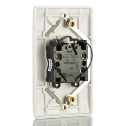 1 pcs - MK Electric White Rocker Light Switch, Logic Plus