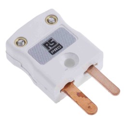 1 pcs - RS PRO In-Line Thermocouple Connector for Use with Type CU Thermocouple, Miniature Size, IEC Standard