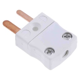 1 pcs - RS PRO In-Line Thermocouple Connector for Use with Type CU Thermocouple, Miniature Size, IEC Standard